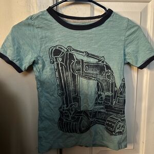Carter's Teal Excavator Short Sleeve Tee